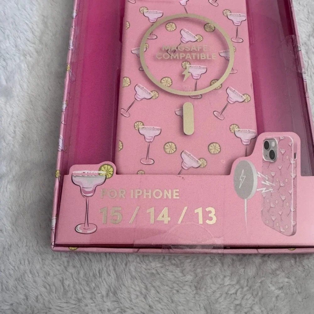 XO Poppy Main Squeeze‎ Pink Margarita MagSafe Case for iPhone 15 14 13
